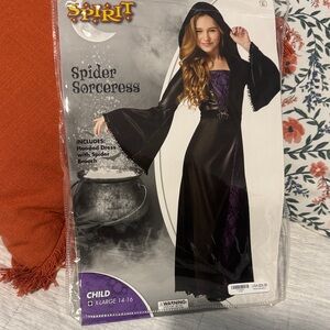 Spirit Kids Spider Sorceress Costume - Black and Purple